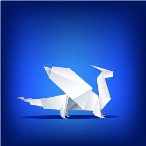 Origami sanatı - ejderha kağıt
